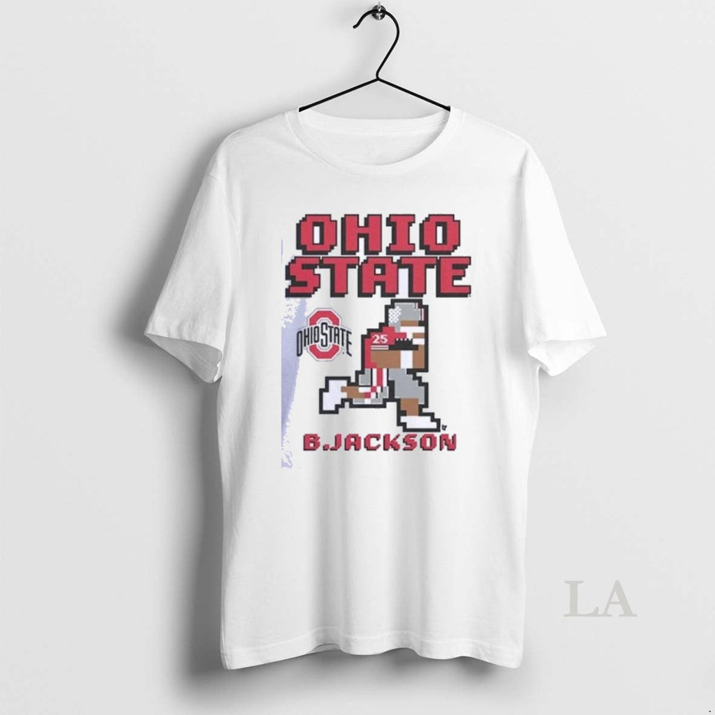 Original Ohio State Football Bo Jackson Retro Baller - Adult & Kids T-Shirts, Sweatshirts & Hoodies apparel design preview 1