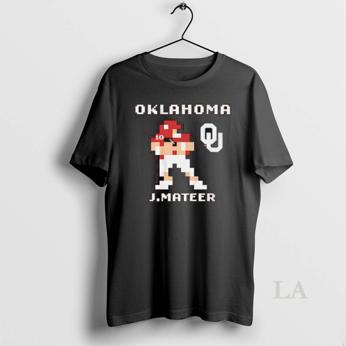 Original Oklahoma Football John Mateer Retro Baller - Adult & Kids T-Shirts, Sweatshirts & Hoodies apparel design preview 1