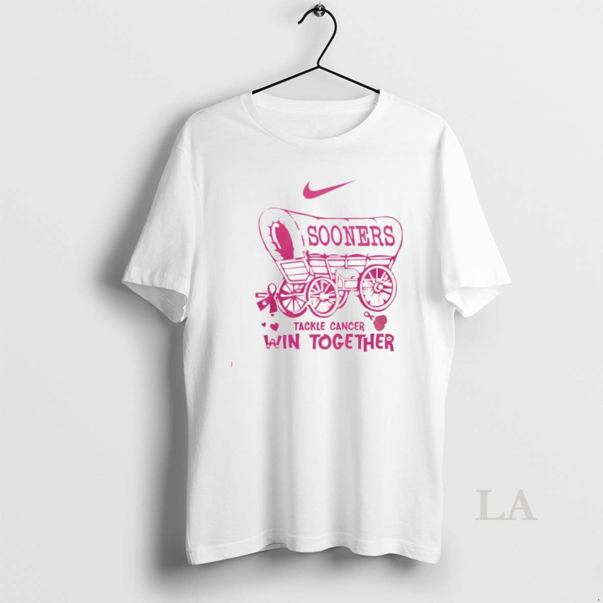 Original Oklahoma Sooners Tackle Cancer Win Together - Adult & Kids T-Shirts, Sweatshirts & Hoodies apparel design preview 1