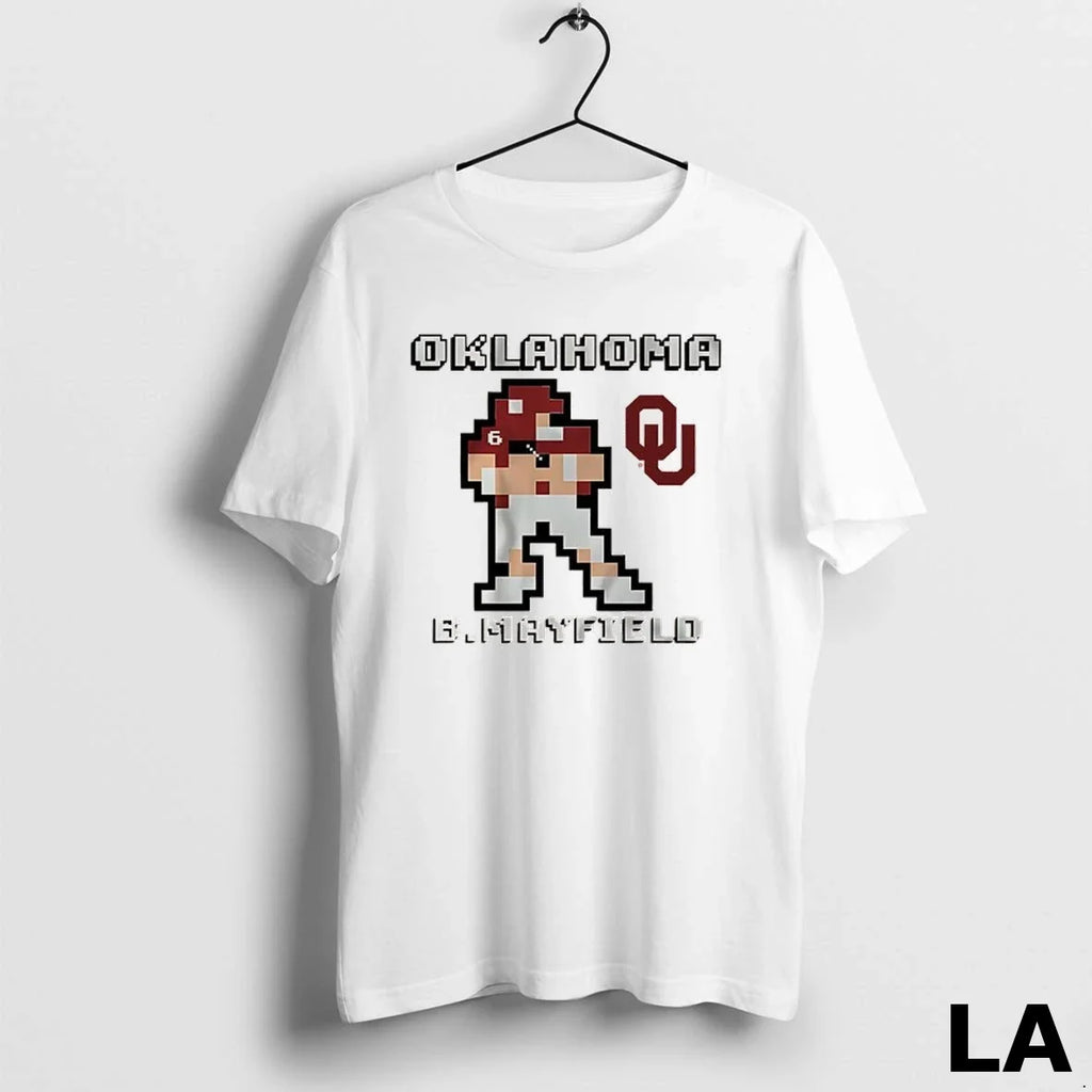 Original Oklahoma Sooners Football Baker Mayfield - Adult & Kids T-Shirts, Sweatshirts & Hoodies apparel design preview 1