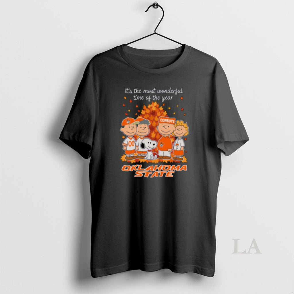 Original Oklahoma State Cowboys X Peanuts Its The - Adult & Kids T-Shirts, Sweatshirts & Hoodies apparel design preview 1