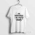 Original On Wednesdays We Wear Black Addams Family - Adult & Kids T-Shirts, Sweatshirts & Hoodies apparel design preview 1