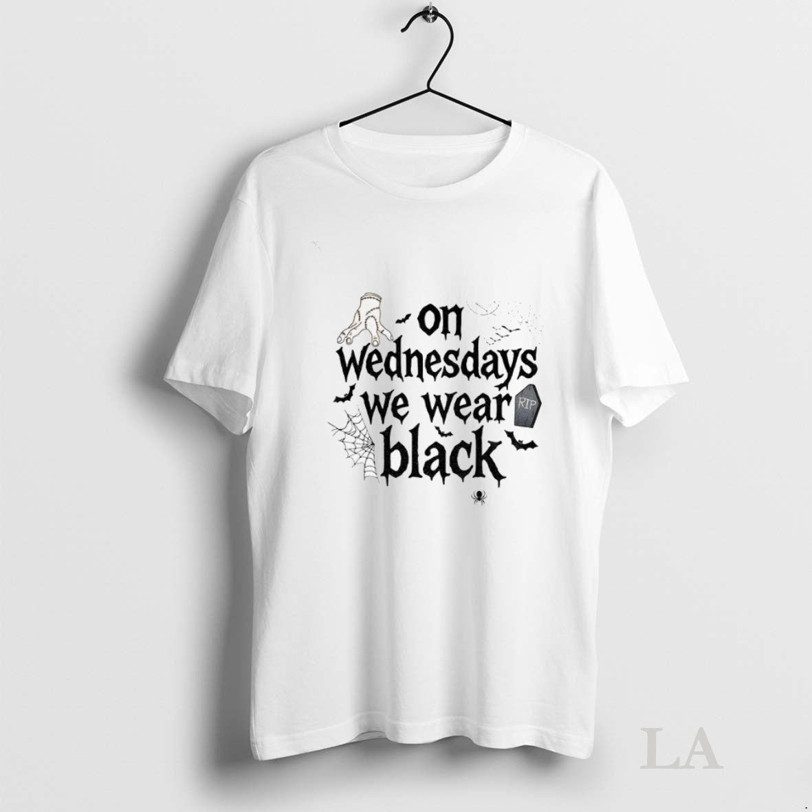 Original On Wednesdays We Wear Black Addams Family - Adult & Kids T-Shirts, Sweatshirts & Hoodies apparel design preview 1