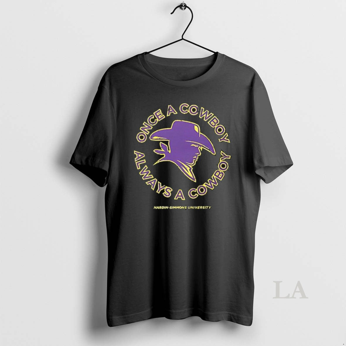 Original Once A Cowboy Always Hardin Simmons - Adult & Kids T-Shirts, Sweatshirts & Hoodies apparel design preview 1
