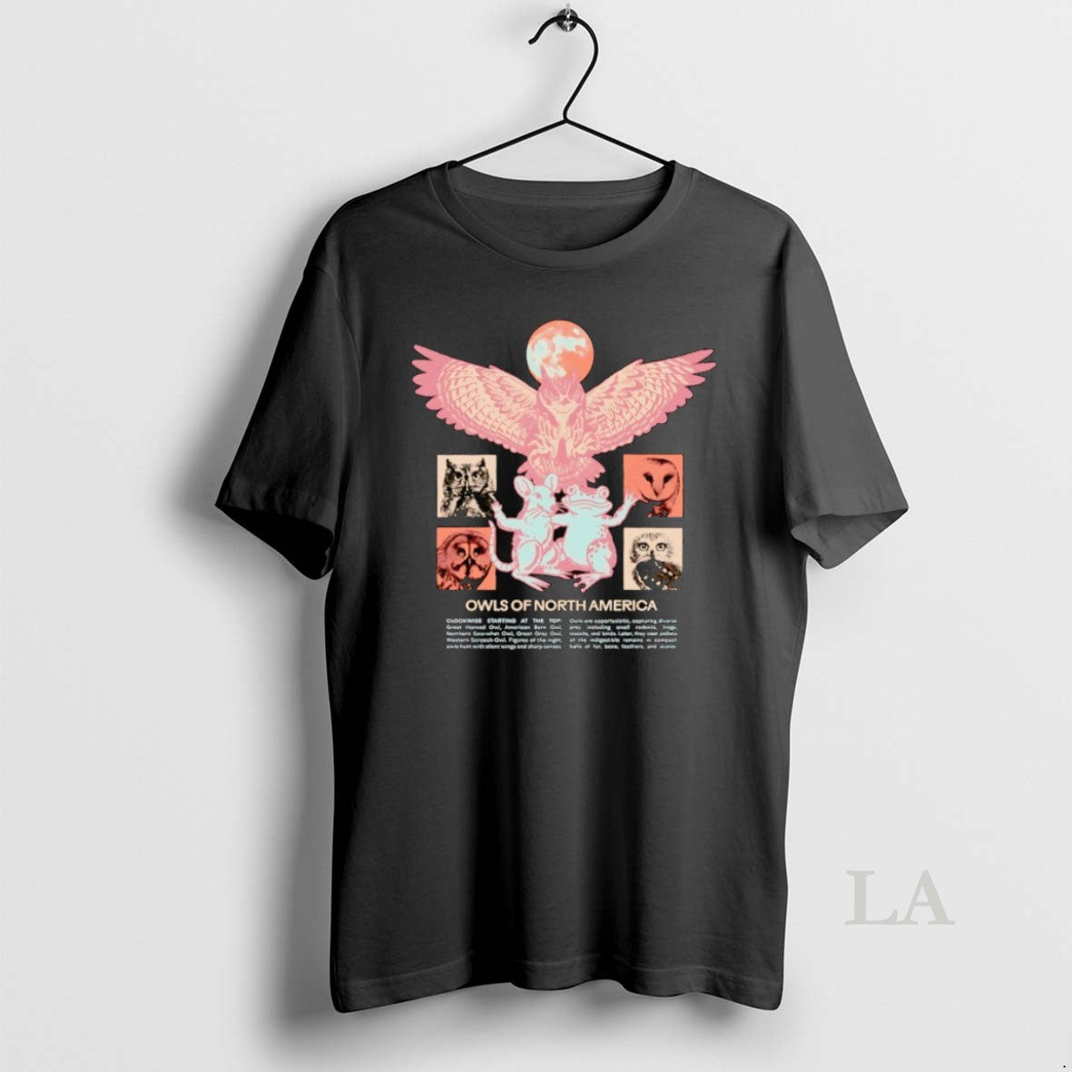 Original Owls Of North America Clockwise Starting At - Adult & Kids T-Shirts, Sweatshirts & Hoodies apparel design preview 1