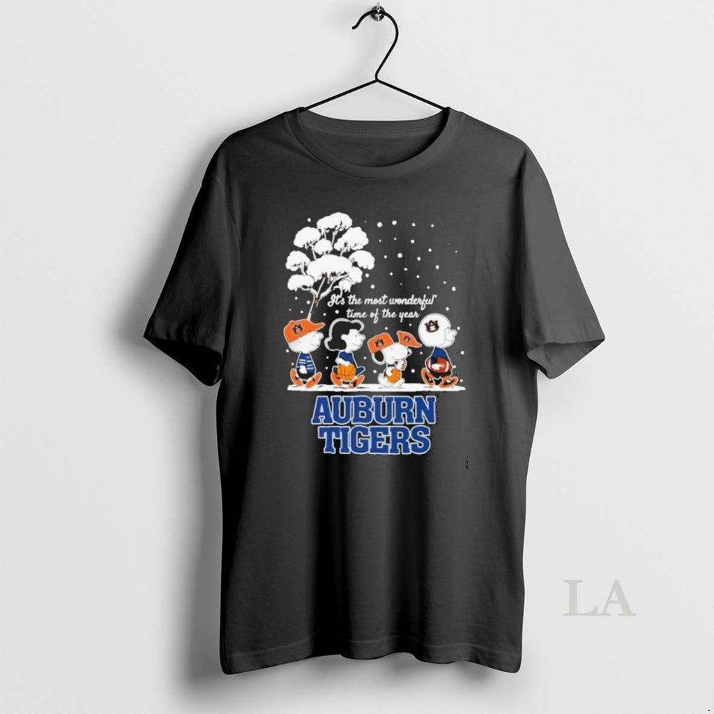 Original Peanuts Auburn Tigers Winter Its The Most - Adult & Kids T-Shirts, Sweatshirts & Hoodies apparel design preview 1