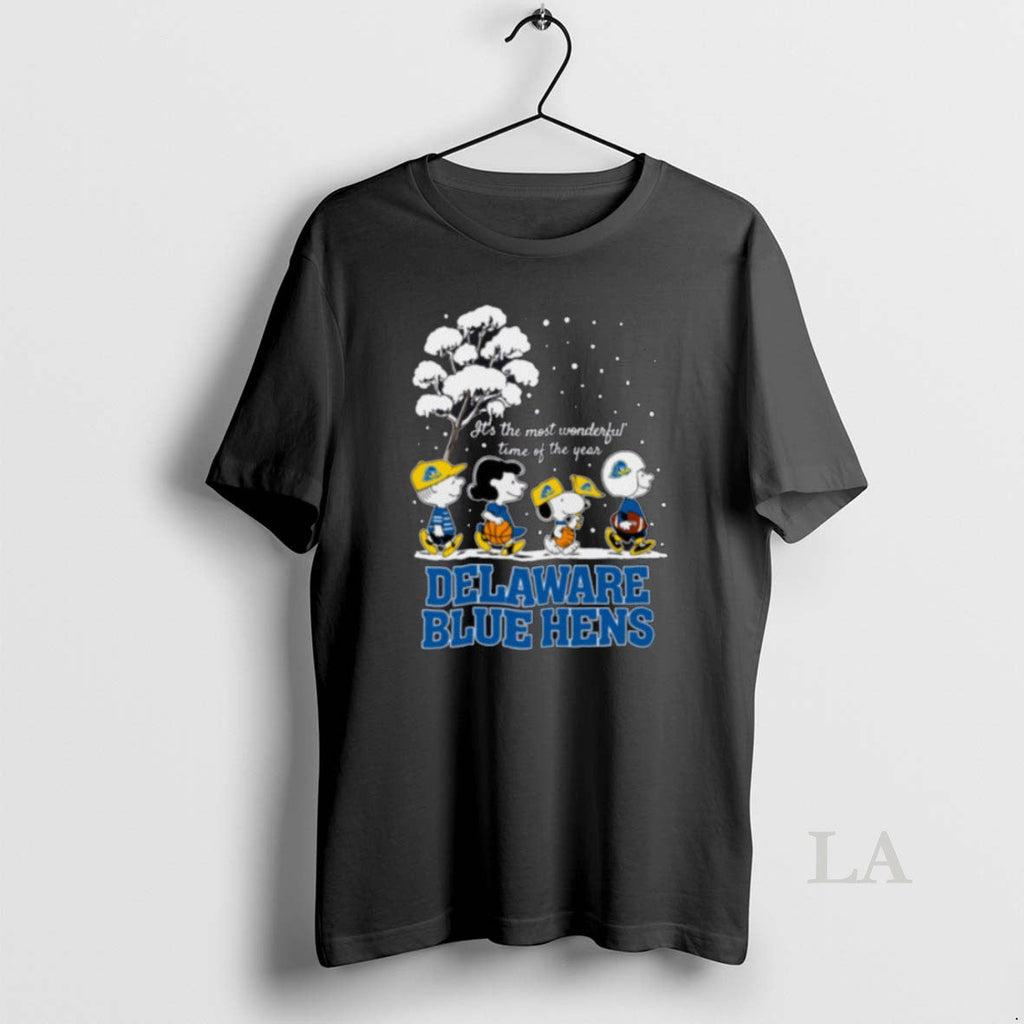 Original Peanuts Delaware Blue Hens Winter Its The - Adult & Kids T-Shirts, Sweatshirts & Hoodies apparel design preview 1