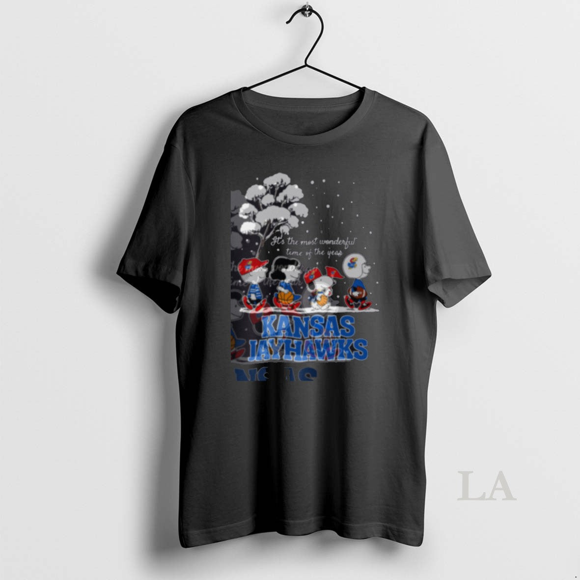 Original Peanuts Kansas Jayhawks Winter Its The Most - Adult & Kids T-Shirts, Sweatshirts & Hoodies apparel design preview 1
