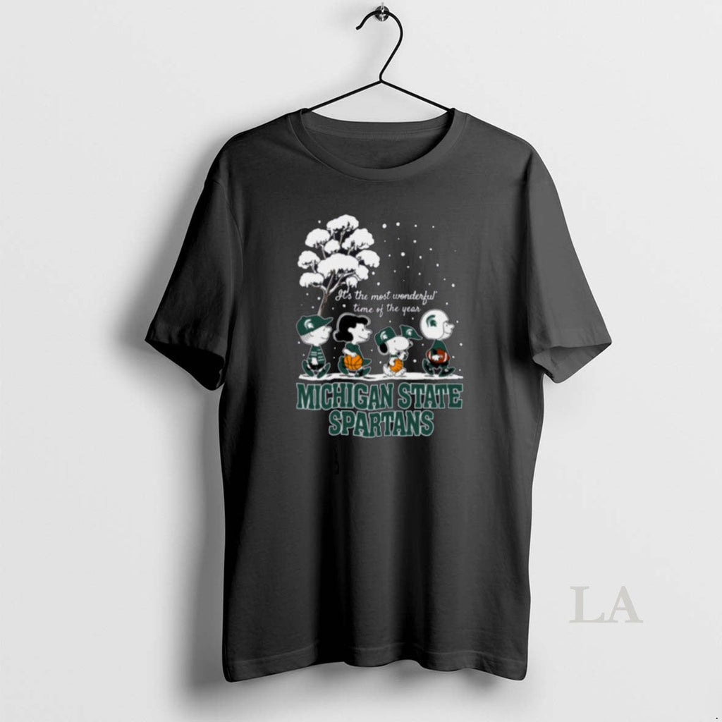 Original Peanuts Michigan State Spartans Winter Its - Adult & Kids T-Shirts, Sweatshirts & Hoodies apparel design preview 1