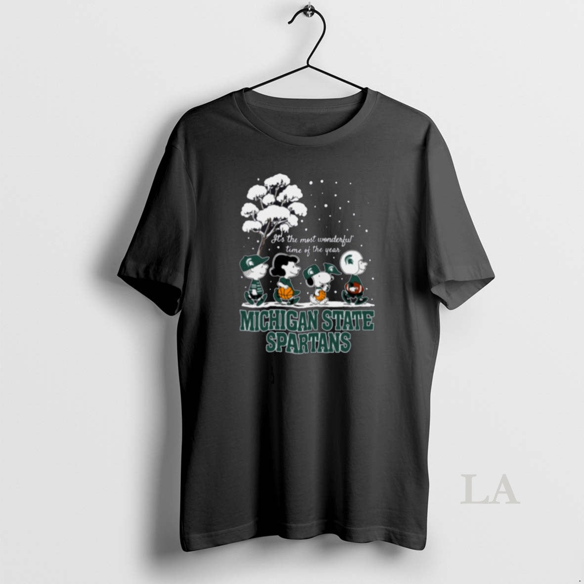 Original Peanuts Michigan State Spartans Winter Its - Adult & Kids T-Shirts, Sweatshirts & Hoodies apparel design preview 1