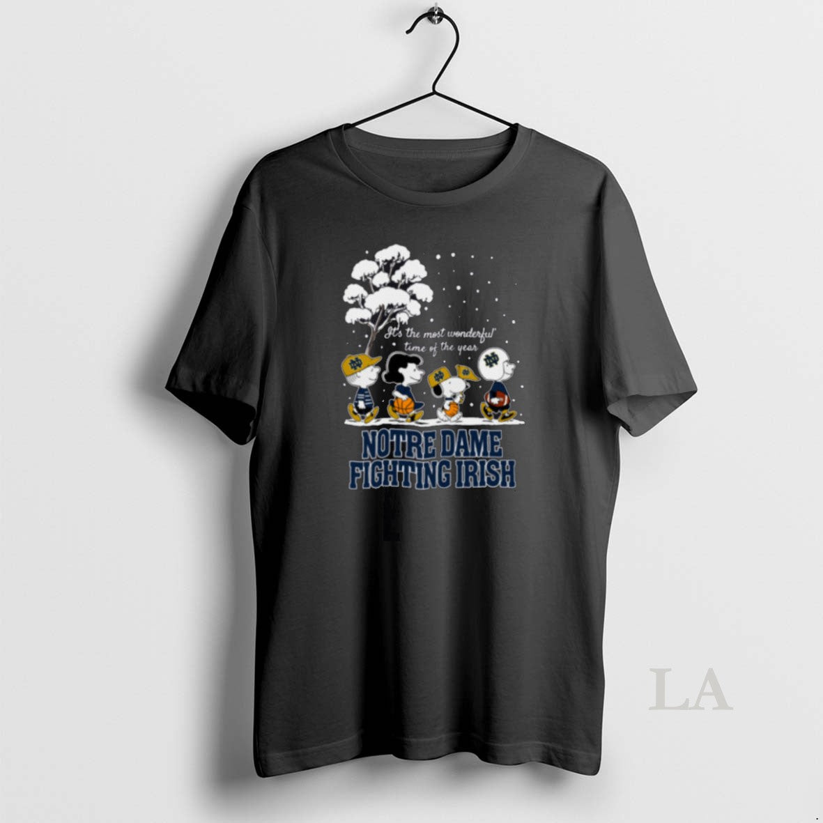 Original Peanuts Notre Dame Fighting Irish Winter Its - Adult & Kids T-Shirts, Sweatshirts & Hoodies apparel design preview 1