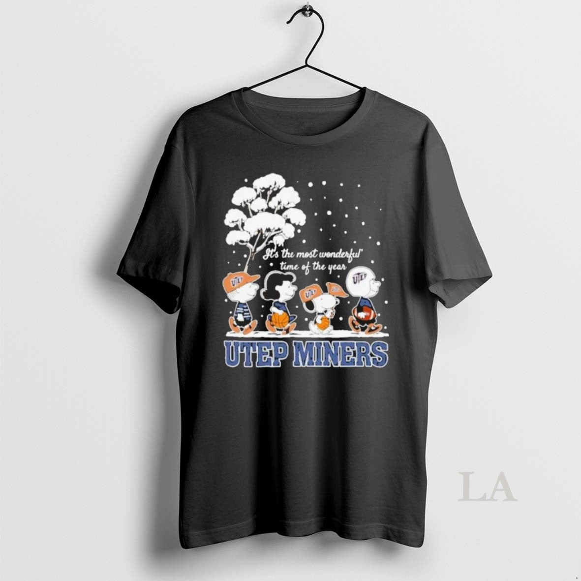 Original Peanuts Utep Miners Winter Its The Most - Adult & Kids T-Shirts, Sweatshirts & Hoodies apparel design preview 1
