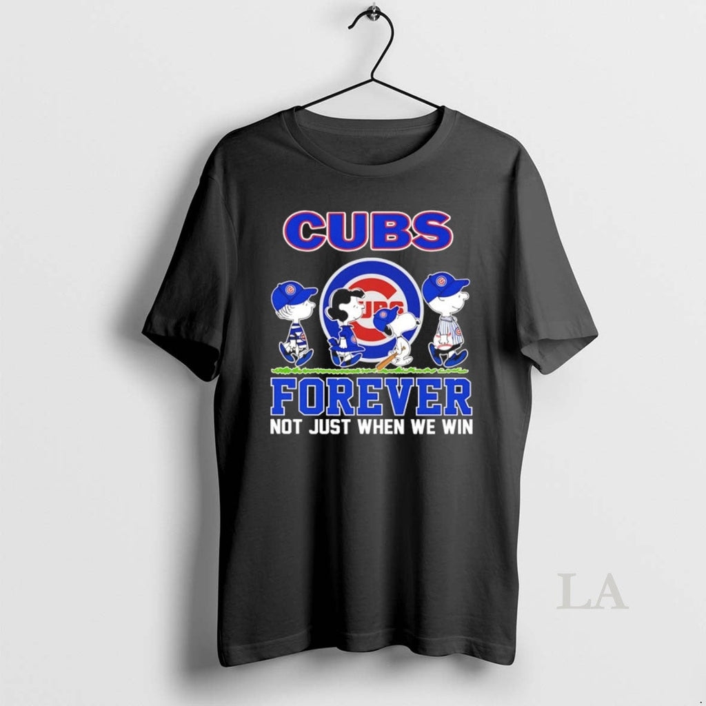 Original Peanuts X Chicago Cubs October Forever Not - Adult & Kids T-Shirts, Sweatshirts & Hoodies apparel design preview 1
