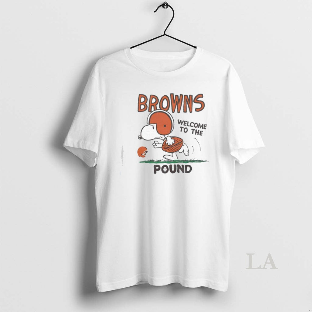 Original Peanuts X Cleveland Browns Welcome To The - Adult & Kids T-Shirts, Sweatshirts & Hoodies apparel design preview 1