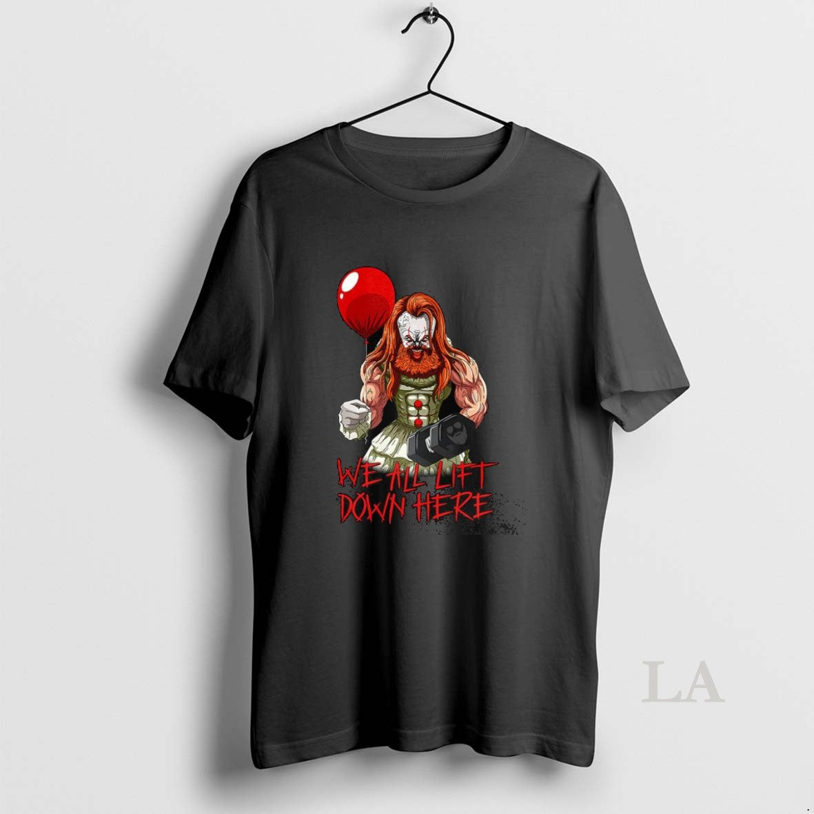 Original Pennywise Gym It We All Lift Down Here - Adult & Kids T-Shirts, Sweatshirts & Hoodies apparel design preview 1