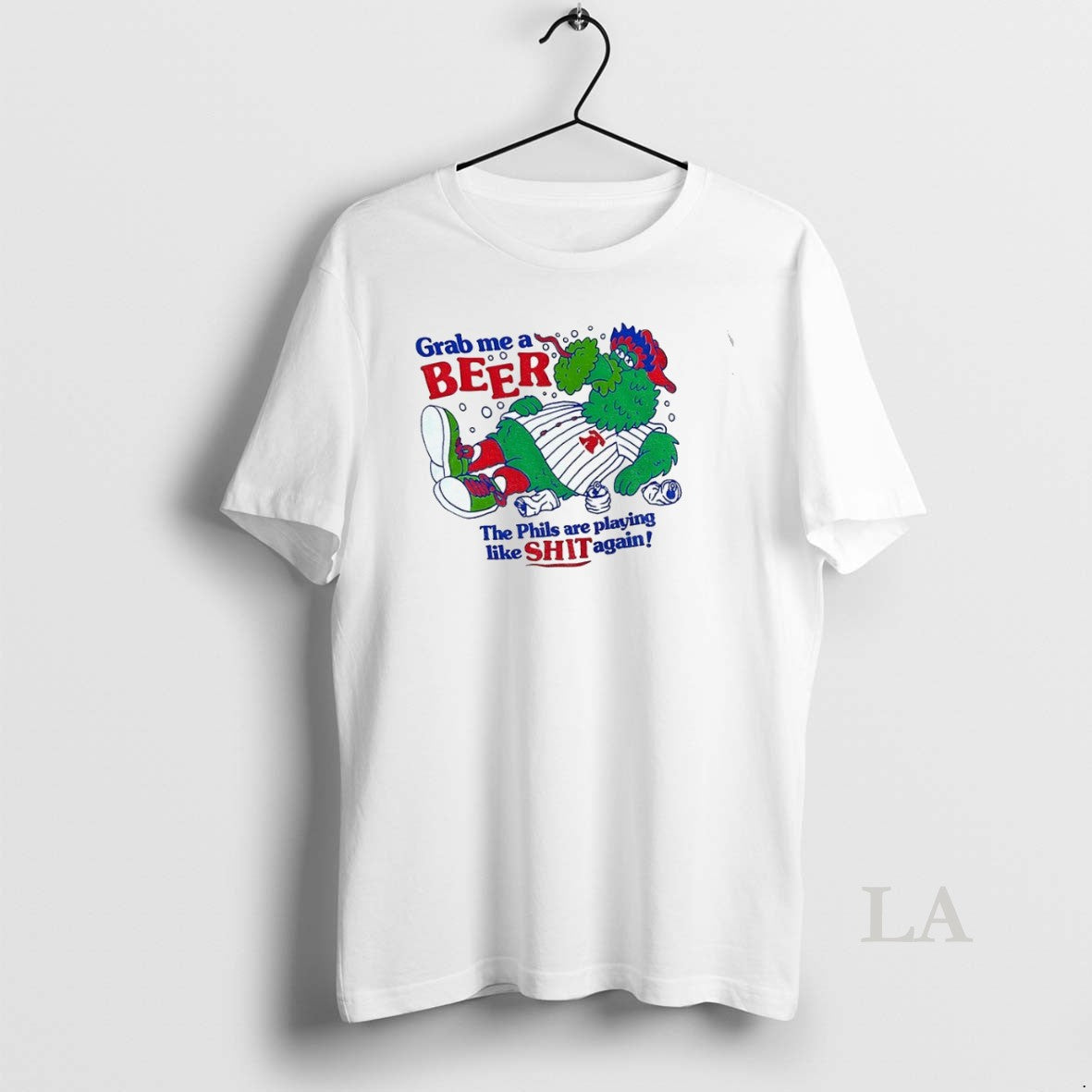 Original Phanatic Philadelphia Phillies Mascot Grab - Adult & Kids T-Shirts, Sweatshirts & Hoodies apparel design preview 1