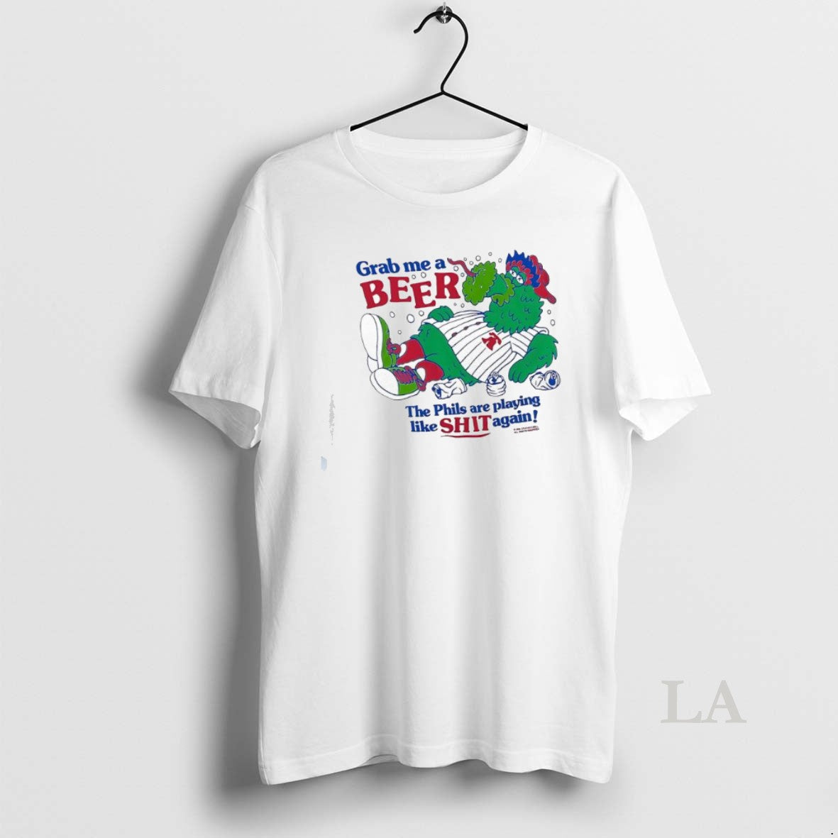 Original Phanatic Philadelphia Phillies Mascot Grab - Adult & Kids T-Shirts, Sweatshirts & Hoodies apparel design preview 1