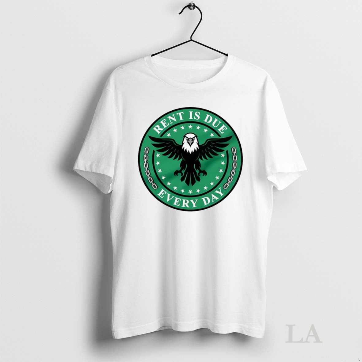 Original Philadelphia Eagle Rent Is Due Everyday - Adult & Kids T-Shirts, Sweatshirts & Hoodies apparel design preview 1