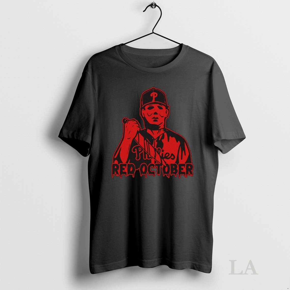 Original Philadelphia Phillies Michael Myers Red - Adult & Kids T-Shirts, Sweatshirts & Hoodies apparel design preview 1