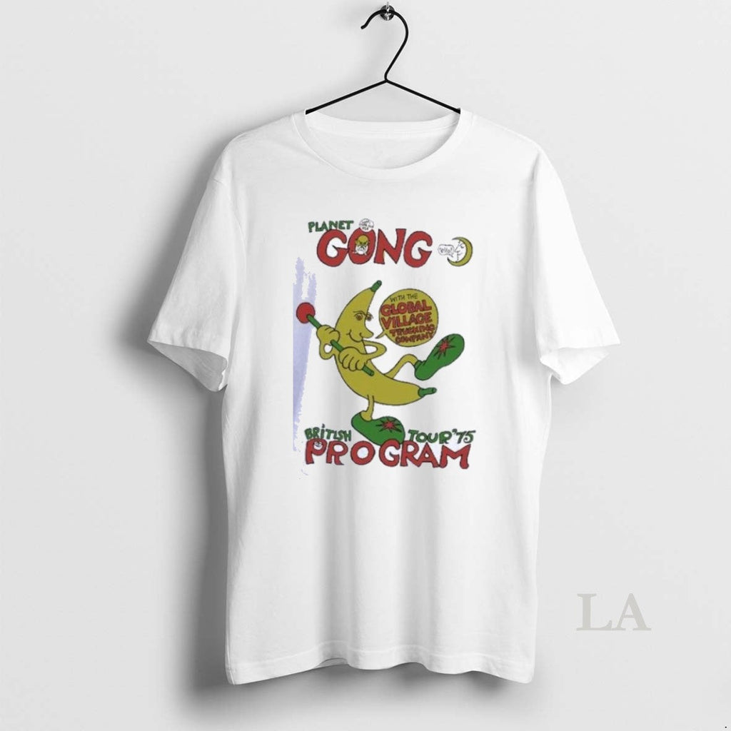 Original Planet Gong Pritish Tour 75 Program With The - Adult & Kids T-Shirts, Sweatshirts & Hoodies apparel design preview 1