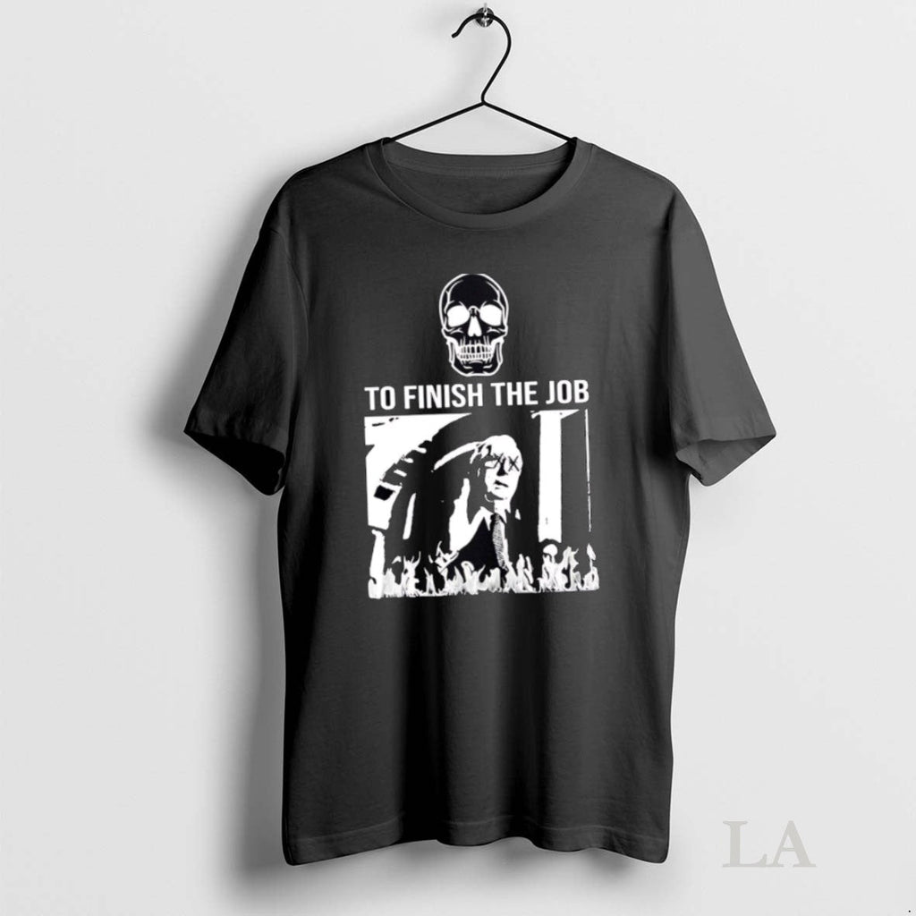 Original Poblano Is Back To Finish The Job Skull - Adult & Kids T-Shirts, Sweatshirts & Hoodies apparel design preview 1
