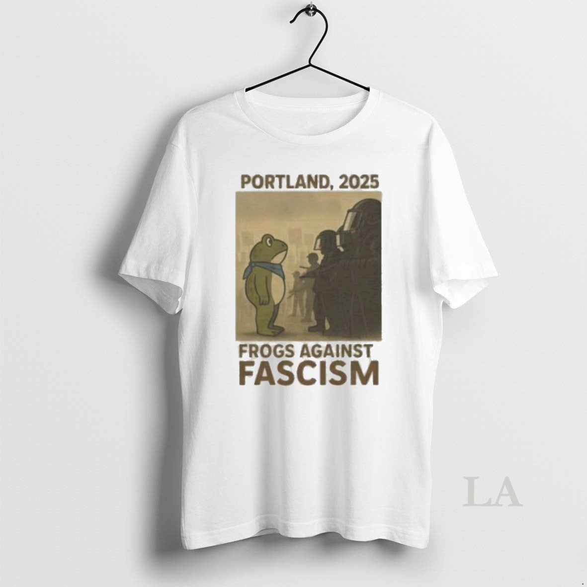 Original Portland Frog 2025 Protest Against Ice - Adult & Kids T-Shirts, Sweatshirts & Hoodies apparel design preview 1