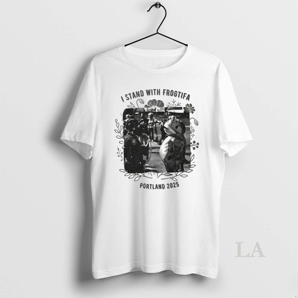 Original Portland Frog I Stand With Frogtifa 2025 - Adult & Kids T-Shirts, Sweatshirts & Hoodies apparel design preview 1