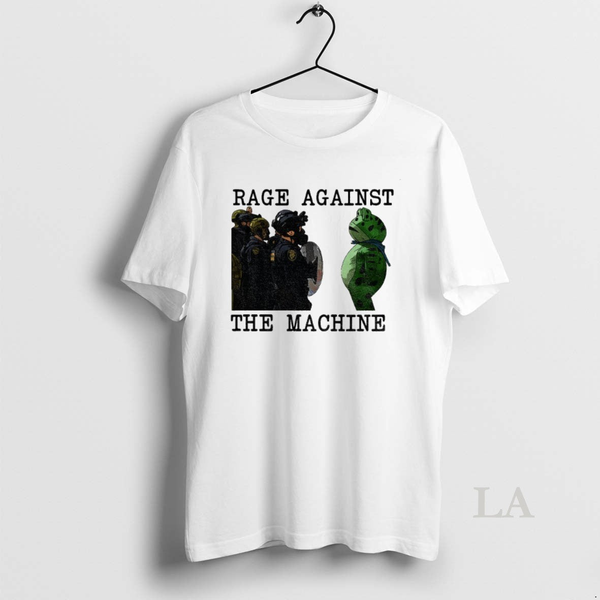 Original Portland Frog Protest Rage Against The - Adult & Kids T-Shirts, Sweatshirts & Hoodies apparel design preview 1