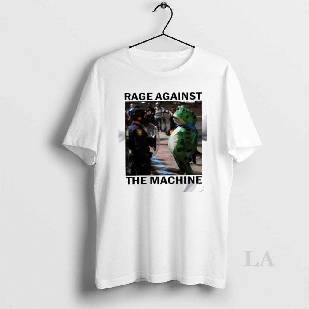 Original Portland Frog Protest Rage Against The - Adult & Kids T-Shirts, Sweatshirts & Hoodies apparel design preview 1