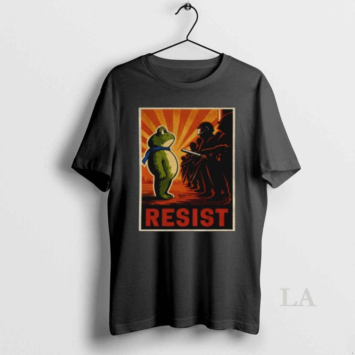 Original Portland Frog Protest Resist Anti Ice - Adult & Kids T-Shirts, Sweatshirts & Hoodies apparel design preview 1