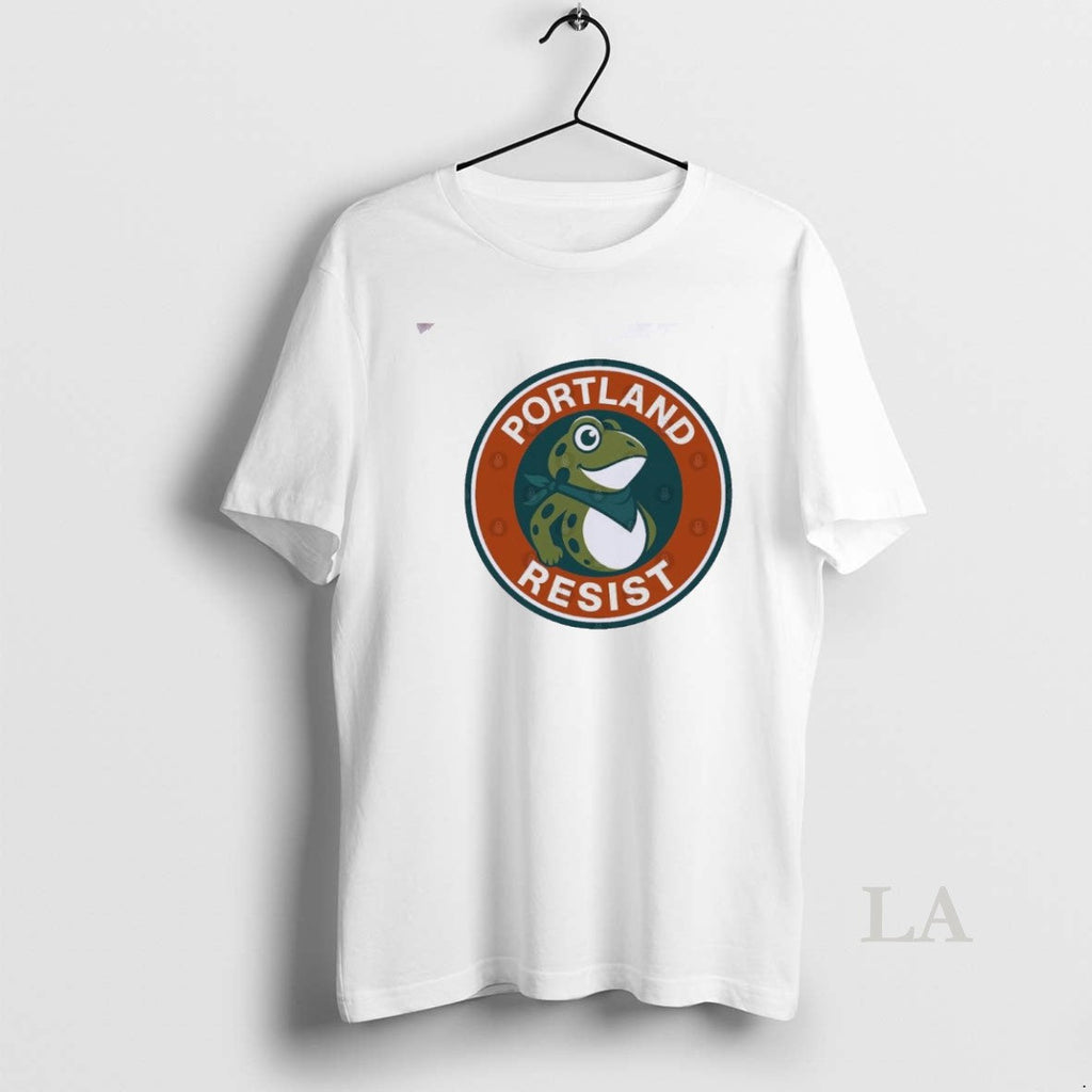 Original Portland Frog Resist Circle - Adult & Kids T-Shirts, Sweatshirts & Hoodies apparel design preview 1