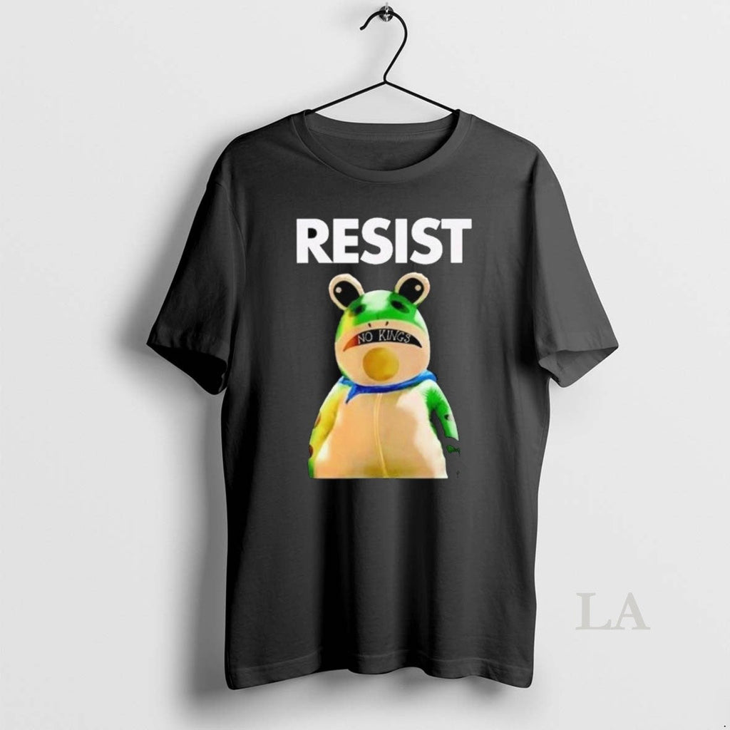 Original Portland Frog Resist No Kings Long Sleve - Adult & Kids T-Shirts, Sweatshirts & Hoodies apparel design preview 1