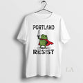 Original Portland Frog Resist Political 2025 - Adult & Kids T-Shirts, Sweatshirts & Hoodies apparel design preview 1