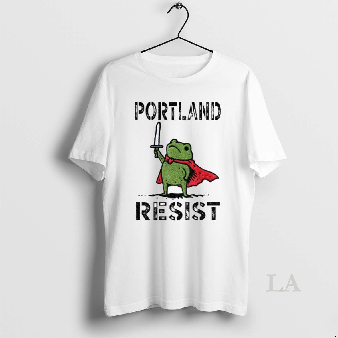 Original Portland Frog Resist Political 2025 - Adult & Kids T-Shirts, Sweatshirts & Hoodies apparel design preview 1