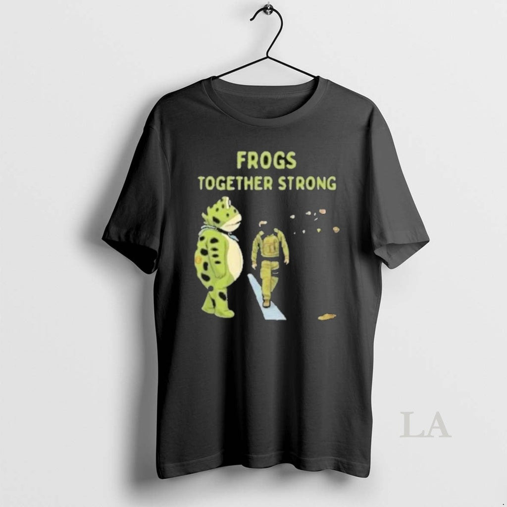Original Portland Frog Together Strong Protest 2025 - Adult & Kids T-Shirts, Sweatshirts & Hoodies apparel design preview 1