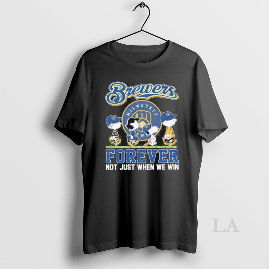 Original Postseason The Peanuts X Milwaukee Brewers - Adult & Kids T-Shirts, Sweatshirts & Hoodies apparel design preview 1