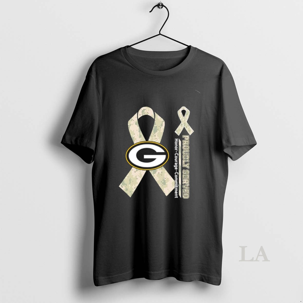Original Proudly Served Honor Courage Commitment - Adult & Kids T-Shirts, Sweatshirts & Hoodies apparel design preview 1