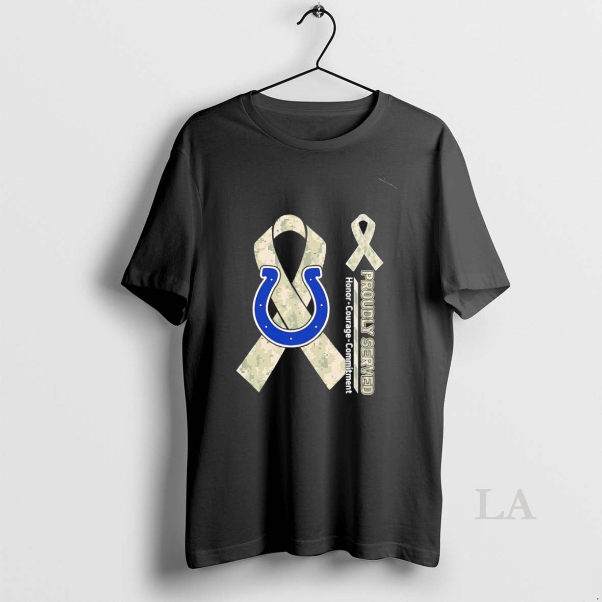 Original Proudly Served Honor Courage Commitment - Adult & Kids T-Shirts, Sweatshirts & Hoodies apparel design preview 1