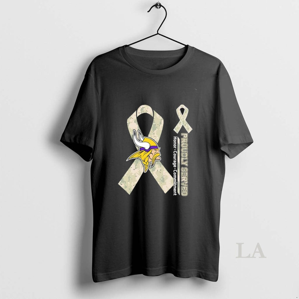Original Proudly Served Honor Courage Commitment - Adult & Kids T-Shirts, Sweatshirts & Hoodies apparel design preview 1