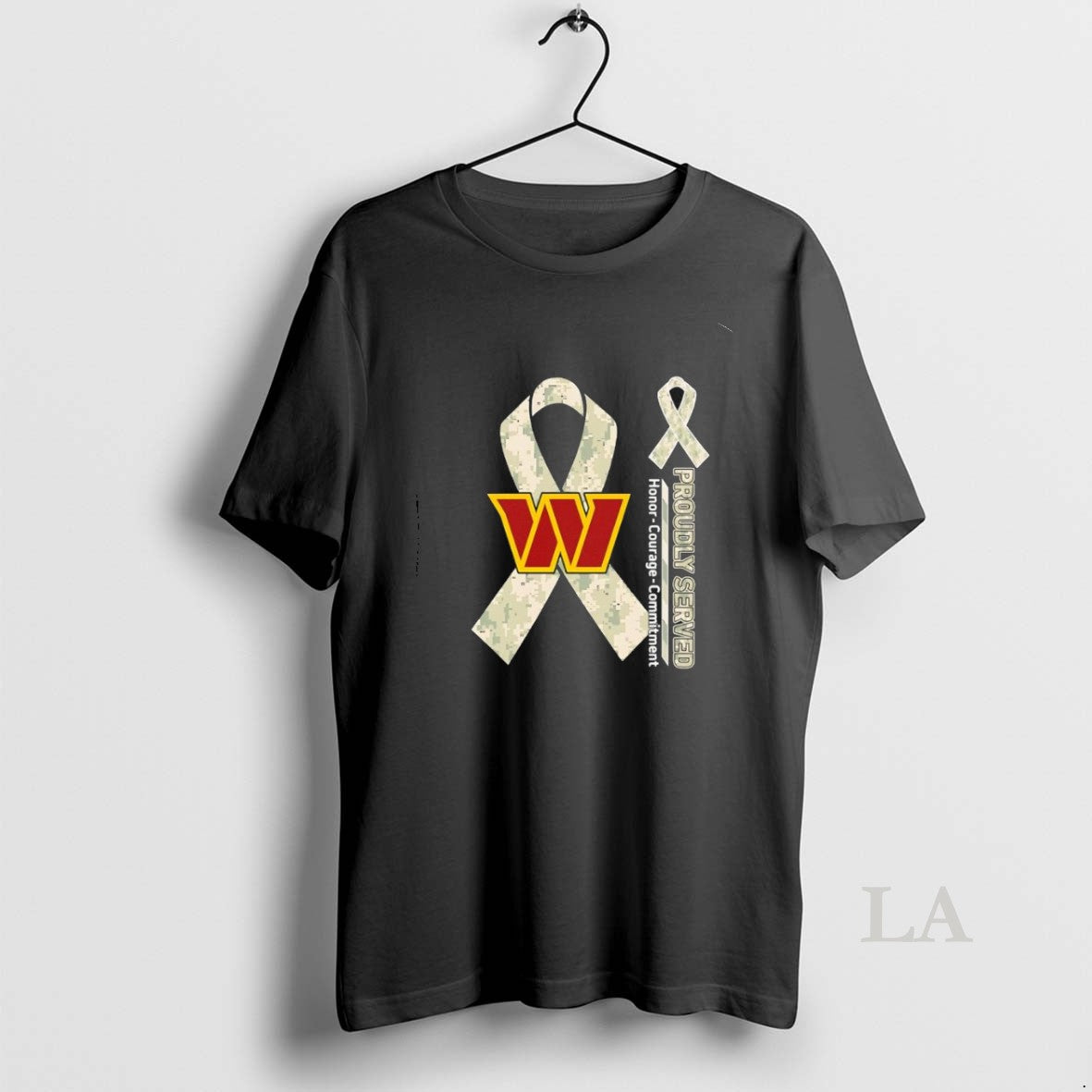 Original Proudly Served Honor Courage Commitment - Adult & Kids T-Shirts, Sweatshirts & Hoodies apparel design preview 1