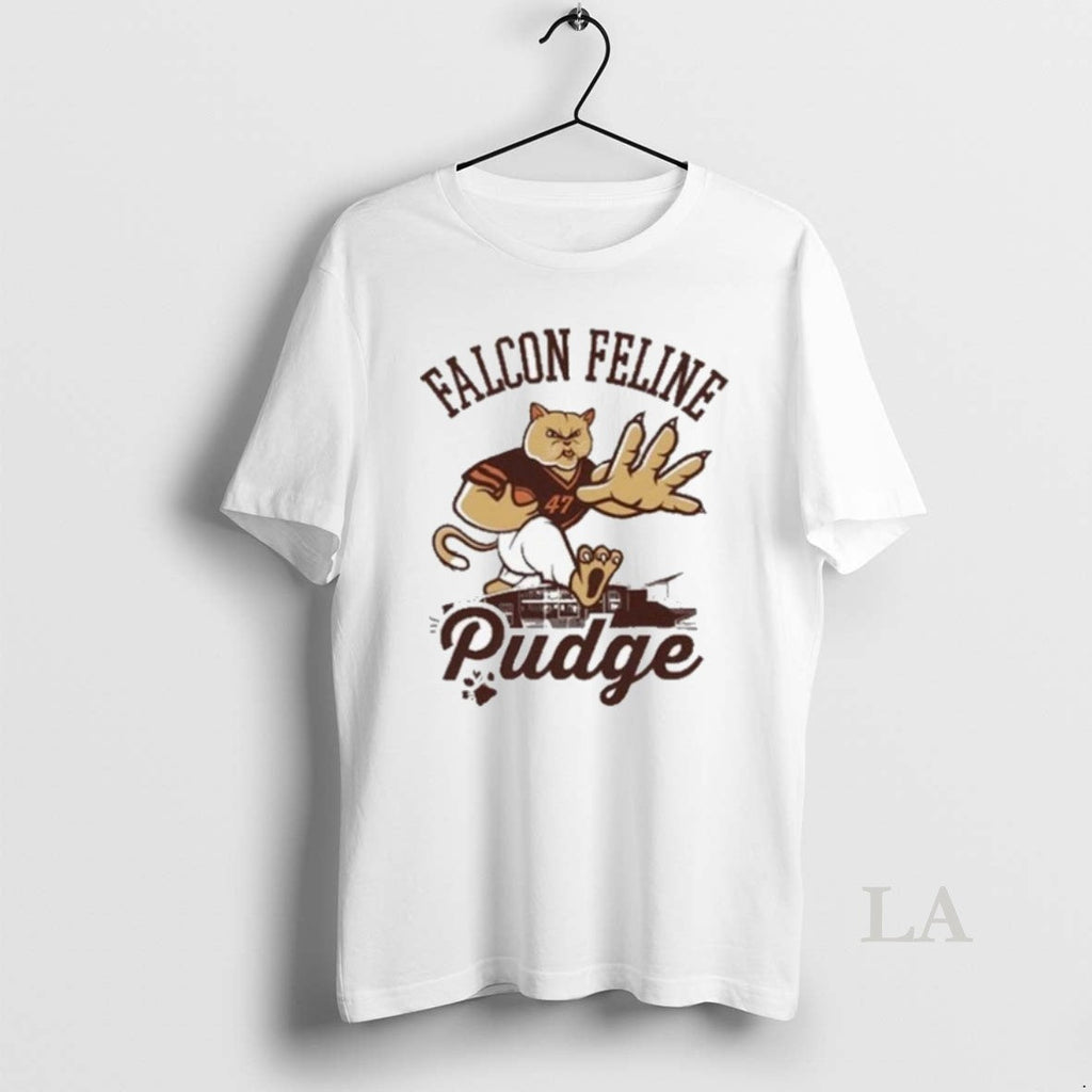 Original Pudge The Cat Falcon Feline 2025 - Adult & Kids T-Shirts, Sweatshirts & Hoodies apparel design preview 1
