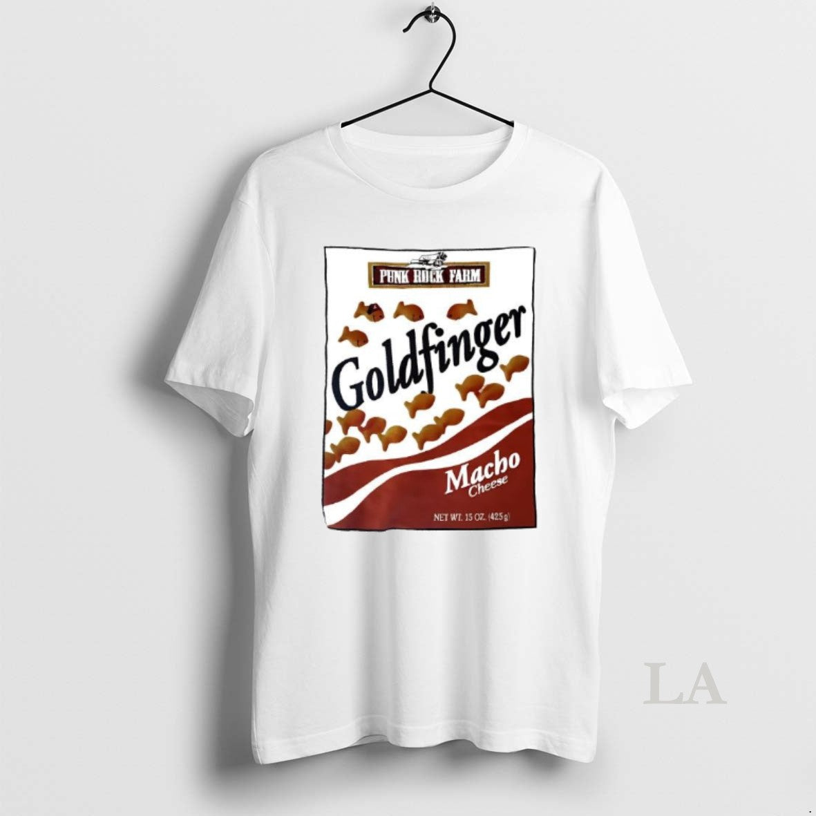 Original Punk Rock Farm Goldfinger Macho Cheese - Adult & Kids T-Shirts, Sweatshirts & Hoodies apparel design preview 1
