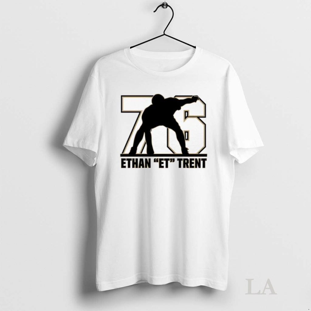 Original Purdue Boilermakers Ethan Et Trent Number 76 - Adult & Kids T-Shirts, Sweatshirts & Hoodies apparel design preview 1