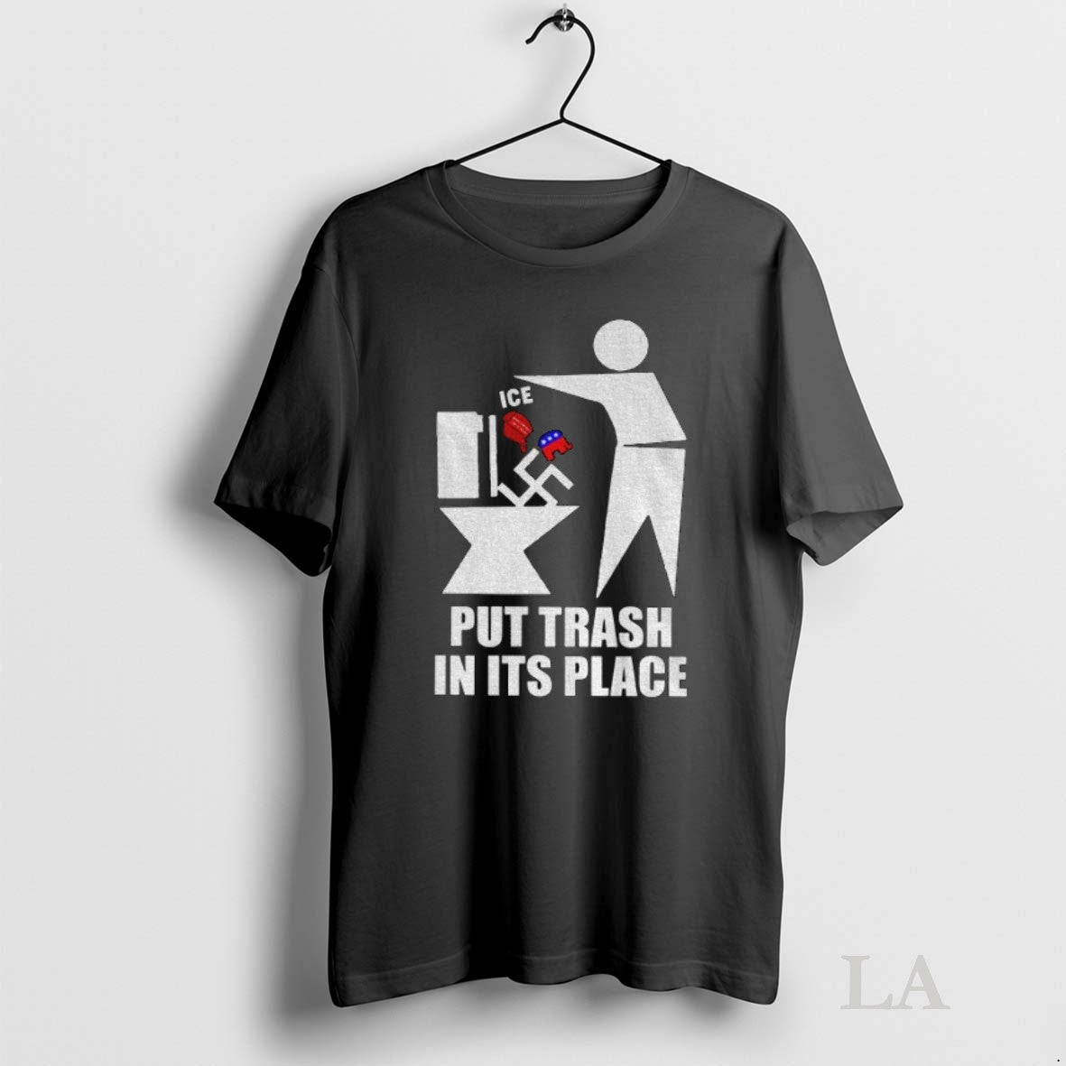 Original Put Trash Maga Red Hat Ice And Republicans - Adult & Kids T-Shirts, Sweatshirts & Hoodies apparel design preview 1