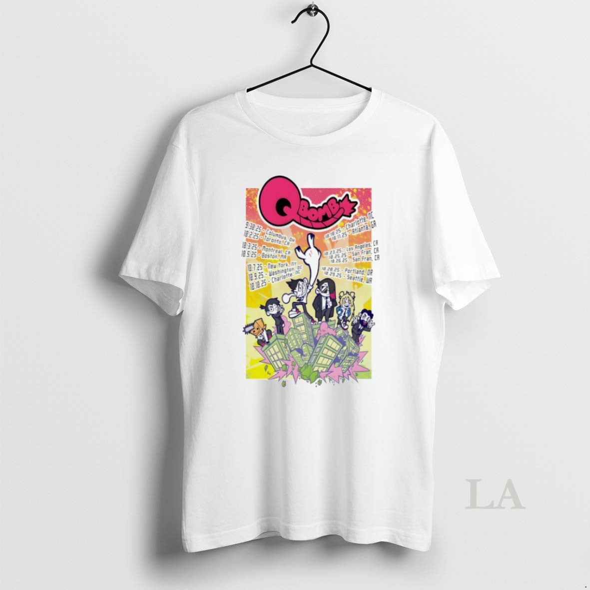 Original Qbomb Tour 2025 Posters - Adult & Kids T-Shirts, Sweatshirts & Hoodies apparel design preview 1