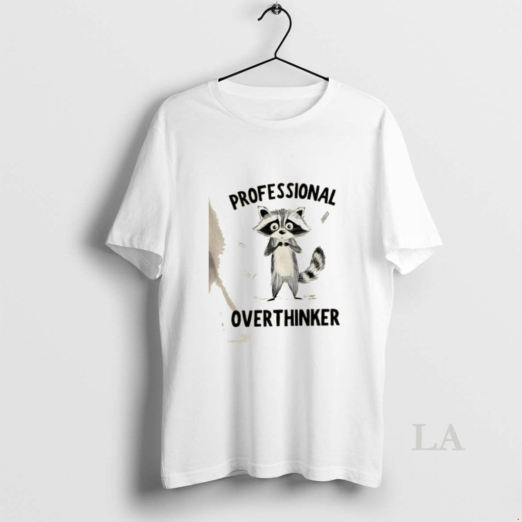 Original Raccoon Professional Overthinker - Adult & Kids T-Shirts, Sweatshirts & Hoodies apparel design preview 1