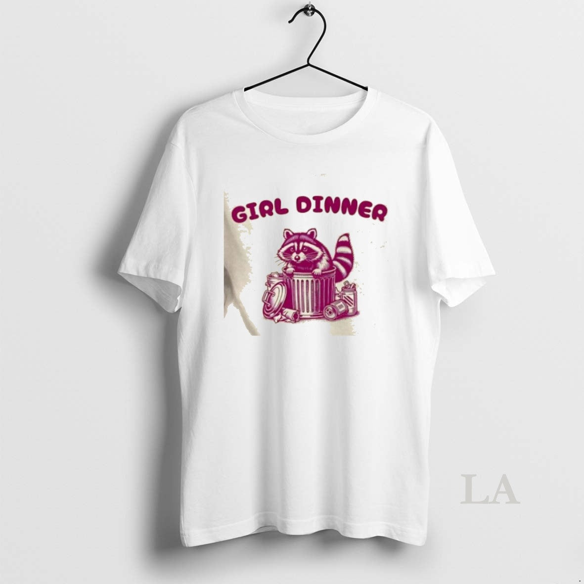 Original Raccoon Trash Girl Dinner - Adult & Kids T-Shirts, Sweatshirts & Hoodies apparel design preview 1