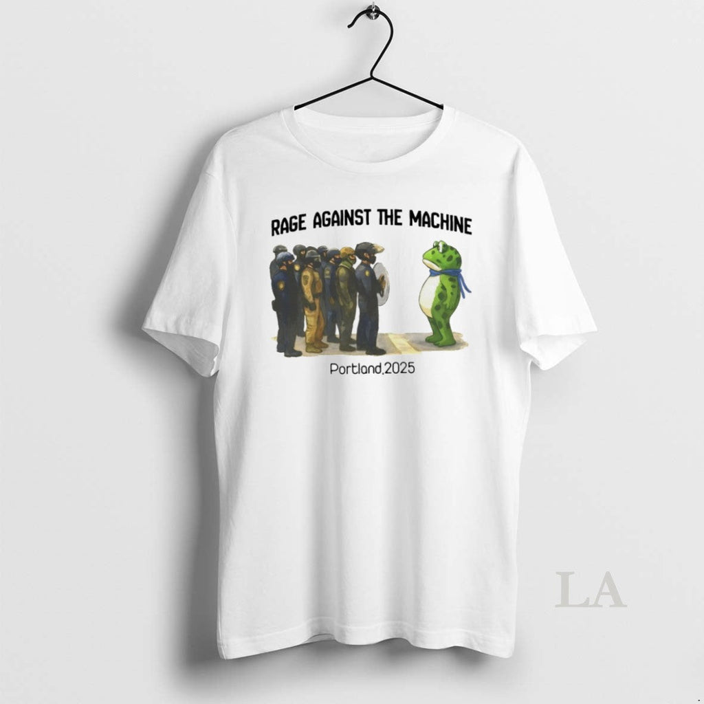 Original Rage Against The Machine Portland 2025 Frog - Adult & Kids T-Shirts, Sweatshirts & Hoodies apparel design preview 1