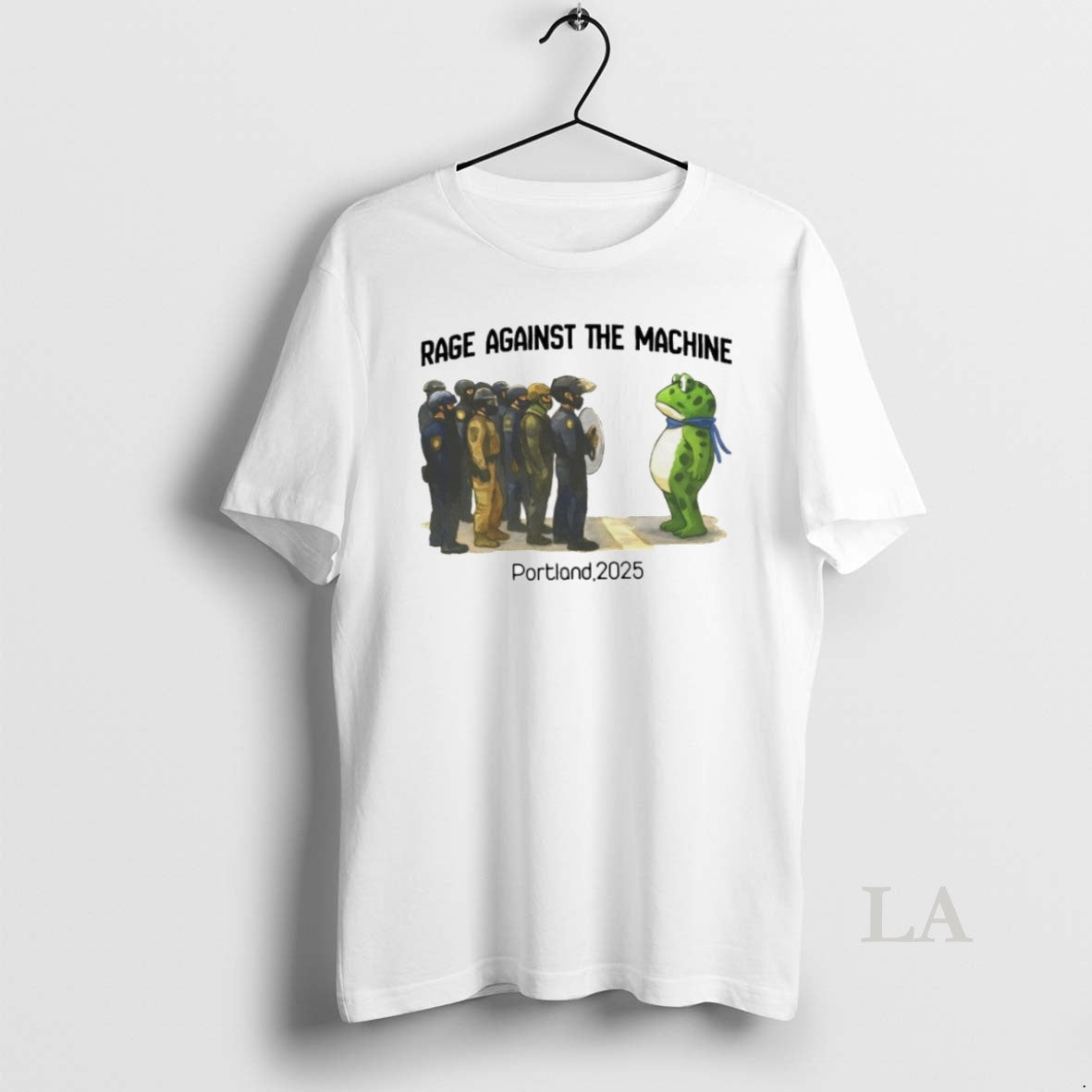 Original Rage Against The Machine Portland 2025 Frog - Adult & Kids T-Shirts, Sweatshirts & Hoodies apparel design preview 1