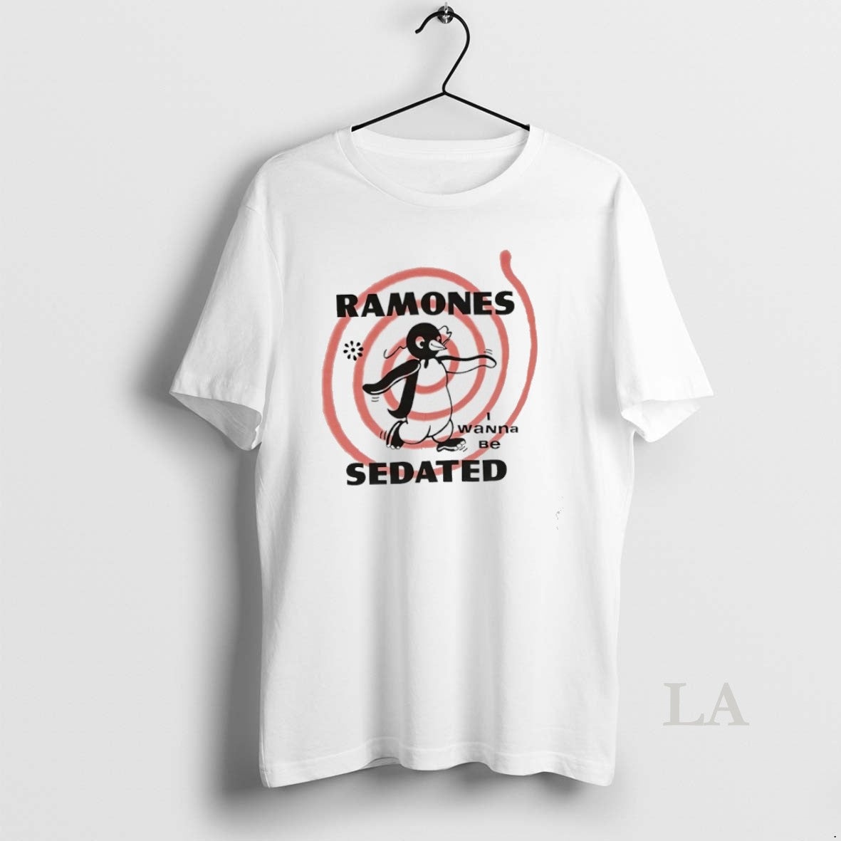 Original Ramones Sedated I Wanna Be - Adult & Kids T-Shirts, Sweatshirts & Hoodies apparel design preview 1